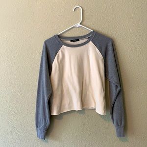 This is a warm cute crop top sweatshirt!